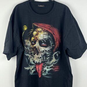 Jay's Rock T Shirt Size 2XL Black Graphic Print Short Sleeve Crew Neck Cotton